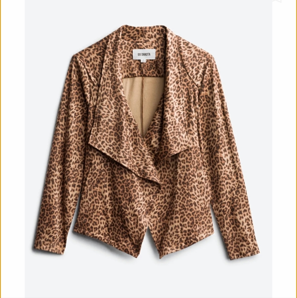 BB DAKOTA X STEVE MADDEN Kai Stitch Fix Printed Faux Suede Jacket Size Medium